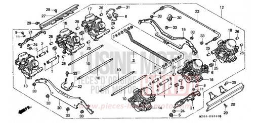 ENS. DE CARBURATEUR GL1500CV de 1997